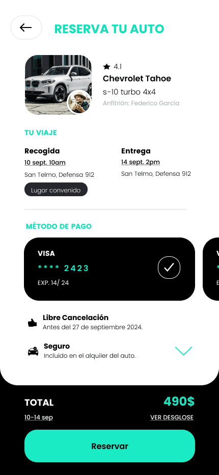 Rengo car rental app